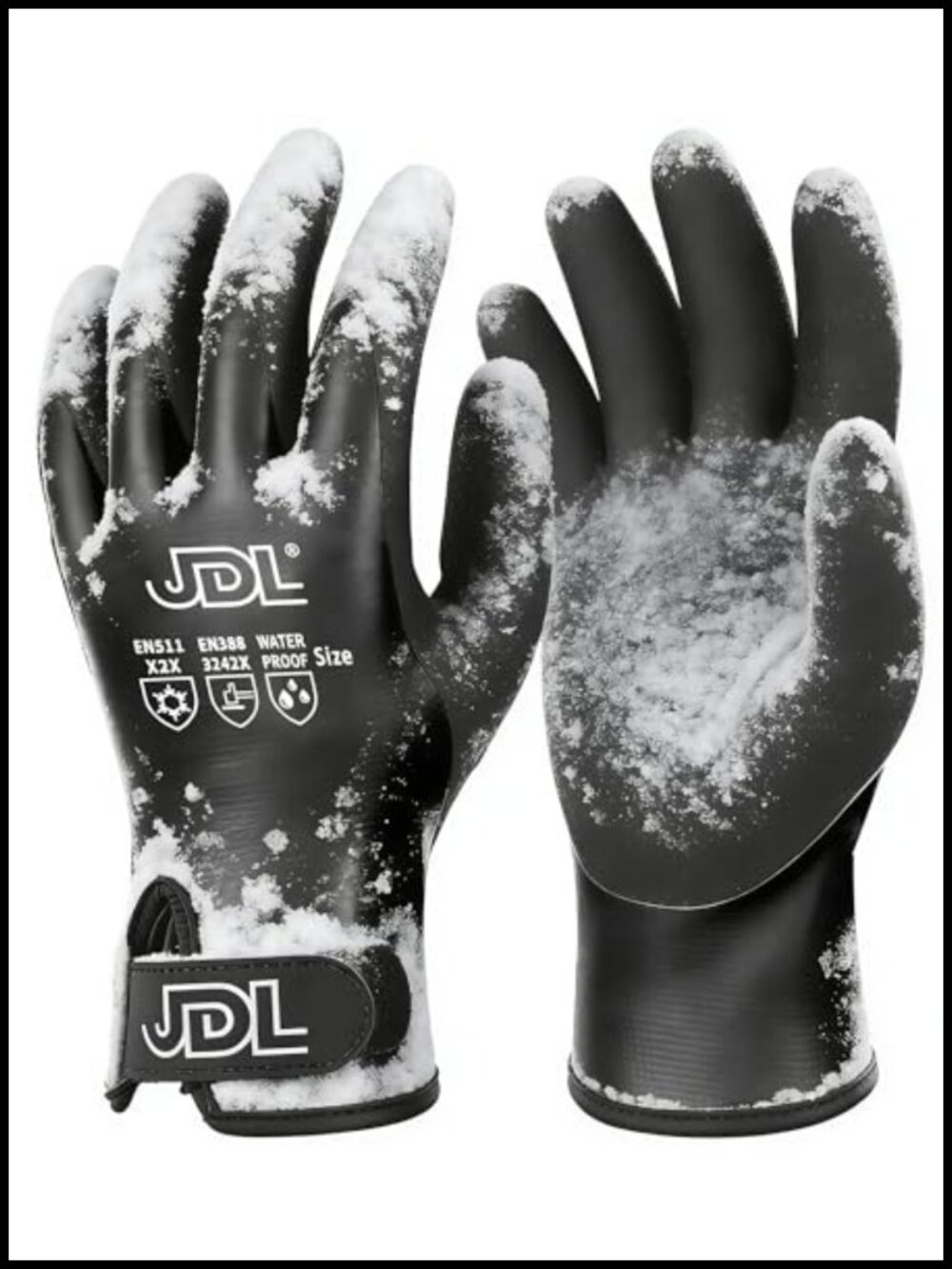 Faux Mohair Waterproof Winter Work Gloves Thermal Insulated Freezer Gloves